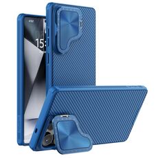Per Samsung Galaxy S25 Ultra 5G NILLKIN CamShield Prop Custodia per telefono PC (blu)