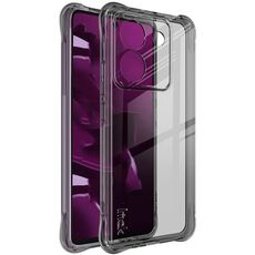Per Xiaomi POCO M7 Pro 5G imak Custodia antiurto per telefono in TPU con airbag (nero trasparente)