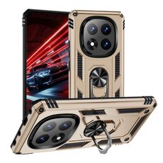 Per Redmi Note 14 Pro+ 5G Custodia antiurto in TPU + PC con supporto (oro)