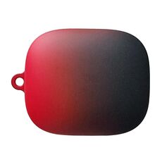 Per Redmi Buds 6 Custodia protettiva per auricolari Bluetooth in PC rigido sfumato satinato (rosso nero)