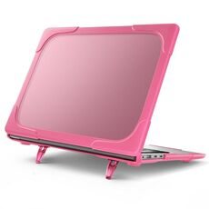 Per Microsoft Surface Laptop 7 TPU + PC Custodia protettiva anticaduta bicolore per laptop (rosso rosa)