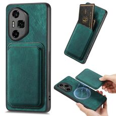 Per Honor 300 Ultra Retro Leather Card Bag Custodia magnetica per telefono (verde)