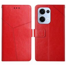 Per OPPO Reno13 Global Y-shaped Pattern Flip Custodia in pelle per telefono (rosso)