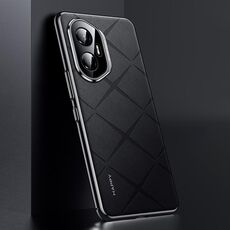 Custodia per telefono cellulare in pelle liscia per Honor 300 (nera)