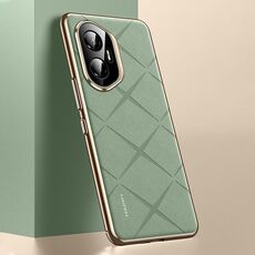 Custodia per telefono cellulare in pelle liscia per Honor 300 (verde)