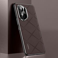 Custodia per telefono cellulare in pelle liscia per Honor 300 (marrone)