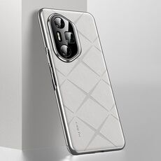 Custodia per telefono in pelle per PC Honor 300 Ultra Plain (bianca)