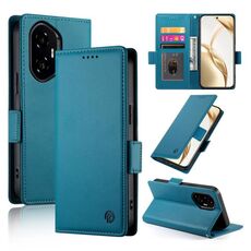 Per Honor 300 Pro / 300 Ultra Custodia per telefono in pelle smerigliata magnetica con fibbia laterale (blu)