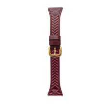 Per Amazfit Active 20mm Cinturino in pelle goffrata a forma di cuore (rosso vino)
