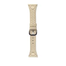 Per Amazfit Active 20mm Cinturino in pelle goffrata a forma di cuore (albicocca)