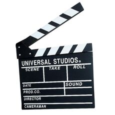 Tavola da regista in legno per riprese video, film, scene cittadine, fotografia, accessori, stile: grande U nero