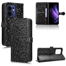 Per OPPO Reno13 F 4G / 5G Custodia in pelle con trama a nido d'ape (nero)
