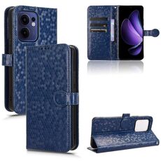 Per OPPO Reno13 F 4G / 5G Custodia in pelle con trama a nido d'ape (blu)