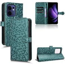 Per OPPO Reno13 F 4G / 5G Custodia in pelle con trama a nido d'ape (verde)