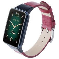Cinturino di ricambio per cinturino in pelle Xiaomi Mi Band 7 Pro (rosso)