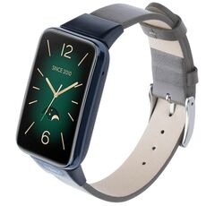 Cinturino di ricambio per cinturino in pelle Xiaomi Mi Band 7 Pro (verde militare)