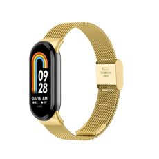 Per cinturino in metallo con fibbia milanese Xiaomi Mi Band 8 (oro)
