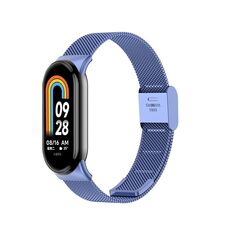 Per cinturino in metallo con fibbia milanese Xiaomi Mi Band 8 (blu notte)