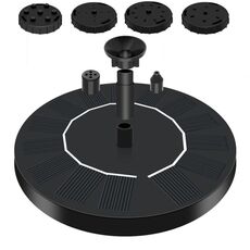 16 cm fontana ad acqua solare piscina bagno per uccelli all'aperto fontana ad energia solare acqua galleggiante