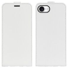 Per iPhone 16e R64 Texture Custodia per telefono in pelle con flip verticale singolo (bianco)