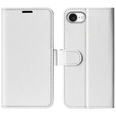 Per iPhone 16e R64 Texture Custodia per telefono in pelle con flip orizzontale (bianco)