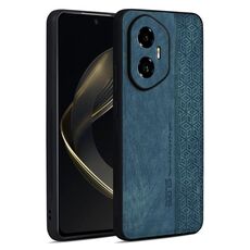 Custodia per telefono con effetto pelle in rilievo 3D per Honor 300 AZNS (verde scuro)