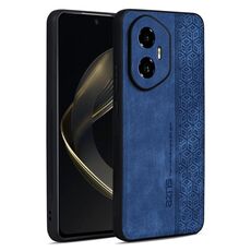 Custodia per telefono con effetto pelle in rilievo 3D per Honor 300 AZNS (blu zaffiro)