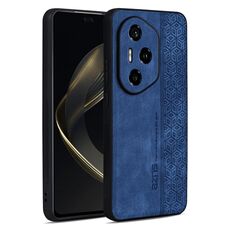 Per Honor 300 Pro / 300 Ultra AZNS Custodia per telefono con effetto pelle in rilievo 3D (blu zaffiro)