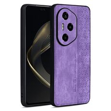Per Honor 300 Pro / 300 Ultra AZNS Custodia per telefono con effetto pelle in rilievo 3D (viola)