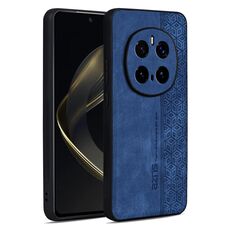 Custodia per telefono con effetto pelle in rilievo 3D per Honor Magic7 Pro AZNS (blu zaffiro)