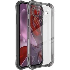 Per Google Pixel 9a Custodia per telefono in TPU antiurto con airbag Imak (nero trasparente)