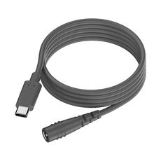 Adattatore di ricarica per computer da tipo C a DC 5,5x2,1 mm 100 W, lunghezza: 2 m