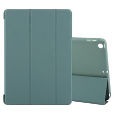 Per iPad 10.2 2021/2020/2019 GEBEI Custodia per tablet in pelle antiurto con supporto pieghevole a 3 ante (verde scuro)