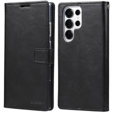 Per Samsung Galaxy S25 Ultra 5G GOOSPERY BLUE MOON Custodia per telefono in pelle con texture Crazy Horse (nero)