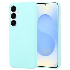 Per Samsung Galaxy S25 5G GOOSPERY SOFT FEELING Custodia morbida in TPU liquido per telefono (verde menta)