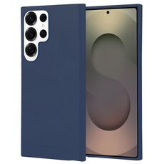Per Samsung Galaxy S25 Ultra 5G GOOSPERY SOFT FEELING Custodia morbida in TPU liquido per telefono (blu scuro)