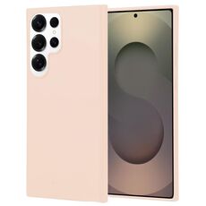 Per Samsung Galaxy S25 Ultra 5G GOOSPERY SOFT FEELING Custodia morbida in TPU liquido per telefono (albicocca)