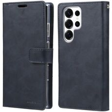 Per Samsung Galaxy S25 Ultra 5G GOOSPERY MANSOOR DIARY Custodia in pelle con 9 slot per schede (blu scuro)