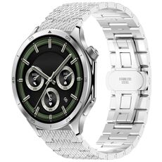 Per OnePlus Watch 3 Twill Texture cinturino in acciaio inossidabile (argento)