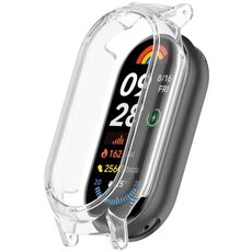 Per Xiaomi Smart Band 9/9 NFC PC Ear Half Coverage Watch Telaio protettivo (trasparente)