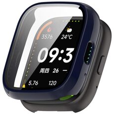 For Lexin Watch 3 Tempered Film Integrated PC Watch Protective Case(Ink Blue)