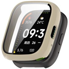 For Lexin Watch 3 Tempered Film Integrated PC Watch Protective Case(Ivory White)