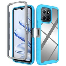 Per Honor X8 5G / X6 4G / 70 Lite Custodia per telefono in TPU trasparente antiurto con motivo a cielo stellato (blu cielo)