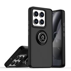 Per Xiaomi 14T Q Shadow 1 Series TPU + PC Custodia per telefono con anello (nero + nero)