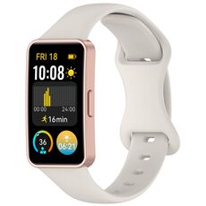 Per Huawei Band 9/8 Slim Reverse Buckle Cinturino in silicone (Starlight)