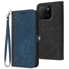 Per Honor X5b / X5b Plus Custodia per telefono in pelle con cinturino a doppia piega laterale con fibbia globale (Royal)