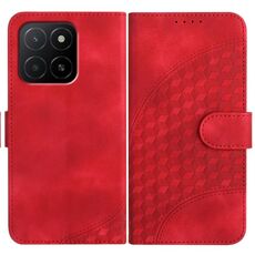 Per Honor X5b / X5b Plus Custodia in pelle con stampa testa di elefante e cordino (rosso)