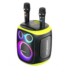 HOPESTAR PARTY130 Altoparlante Bluetooth a lunga durata con doppio microfono per esterni (nero)