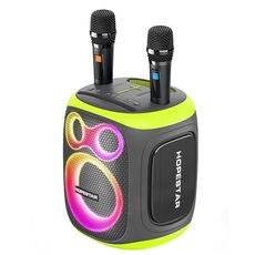 HOPESTAR PARTY130 Altoparlante Bluetooth a lunga durata con doppio microfono per esterni (grigio)