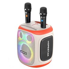 HOPESTAR PARTY130 Altoparlante Bluetooth a lunga durata con doppio microfono per esterni (beige)